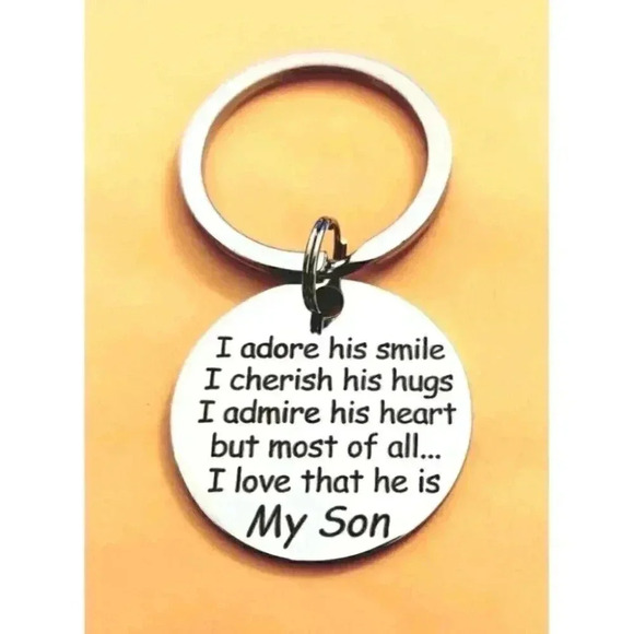 To My Son I Adore His Smile Keychain - Picture 1 of 1